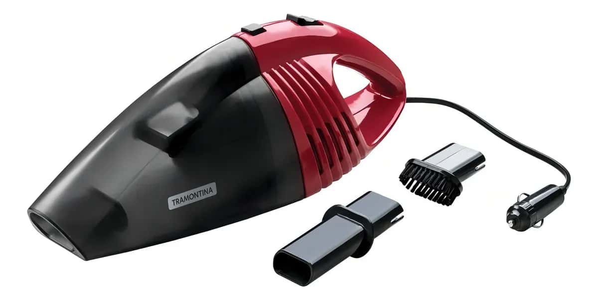 Aspirador Portátil para Carro 12V 60W Tramontina Cor Vinho