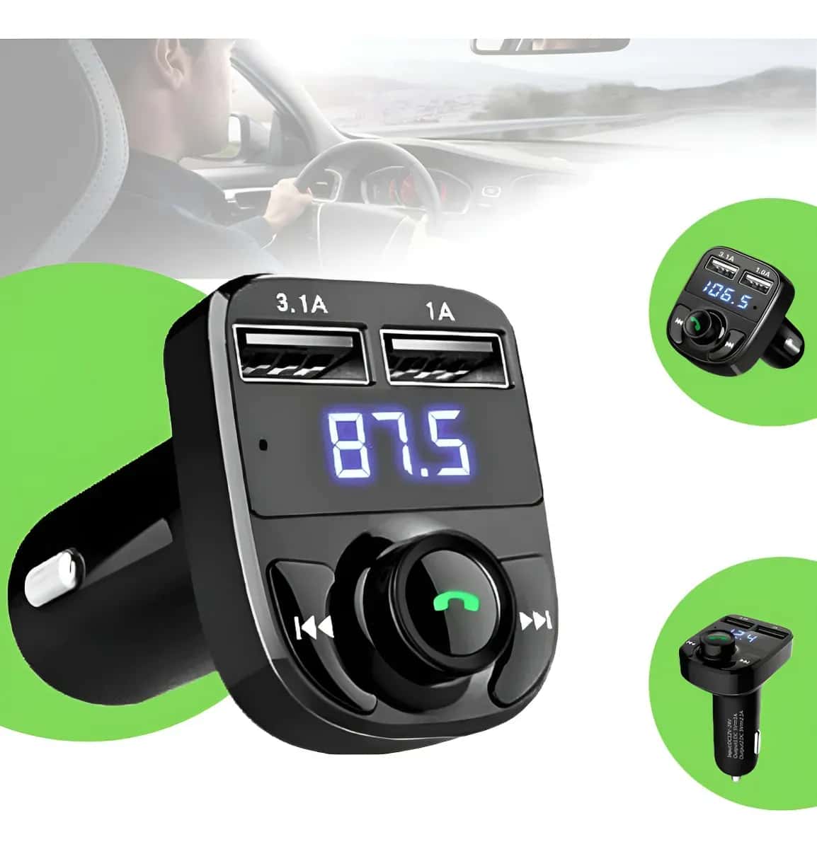 Adaptador Bluetooth Carro Universal Transmissor Gotwire Carregador Automotivo